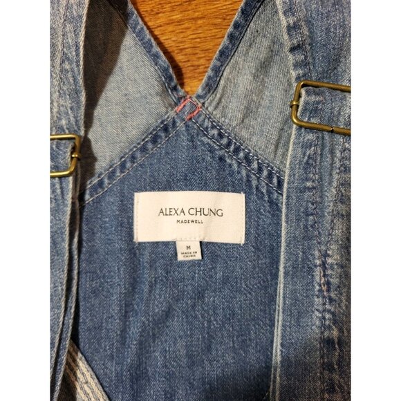 Alexa Chung Madewell Size M Denim Chambray Overalls - Picture 4 of 5